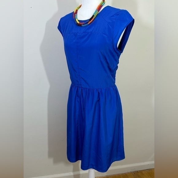 Mossimo. Sz lg dress royal blue fit & flair fully lined soft feel to the fabric - Picture 8 of 15